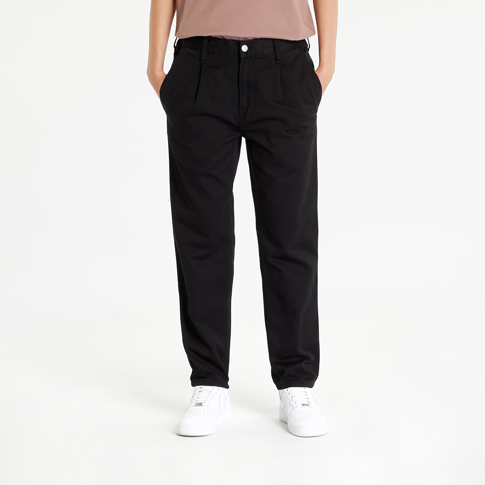 Pants Carhartt WIP Abbott Pant Black Stone Washed