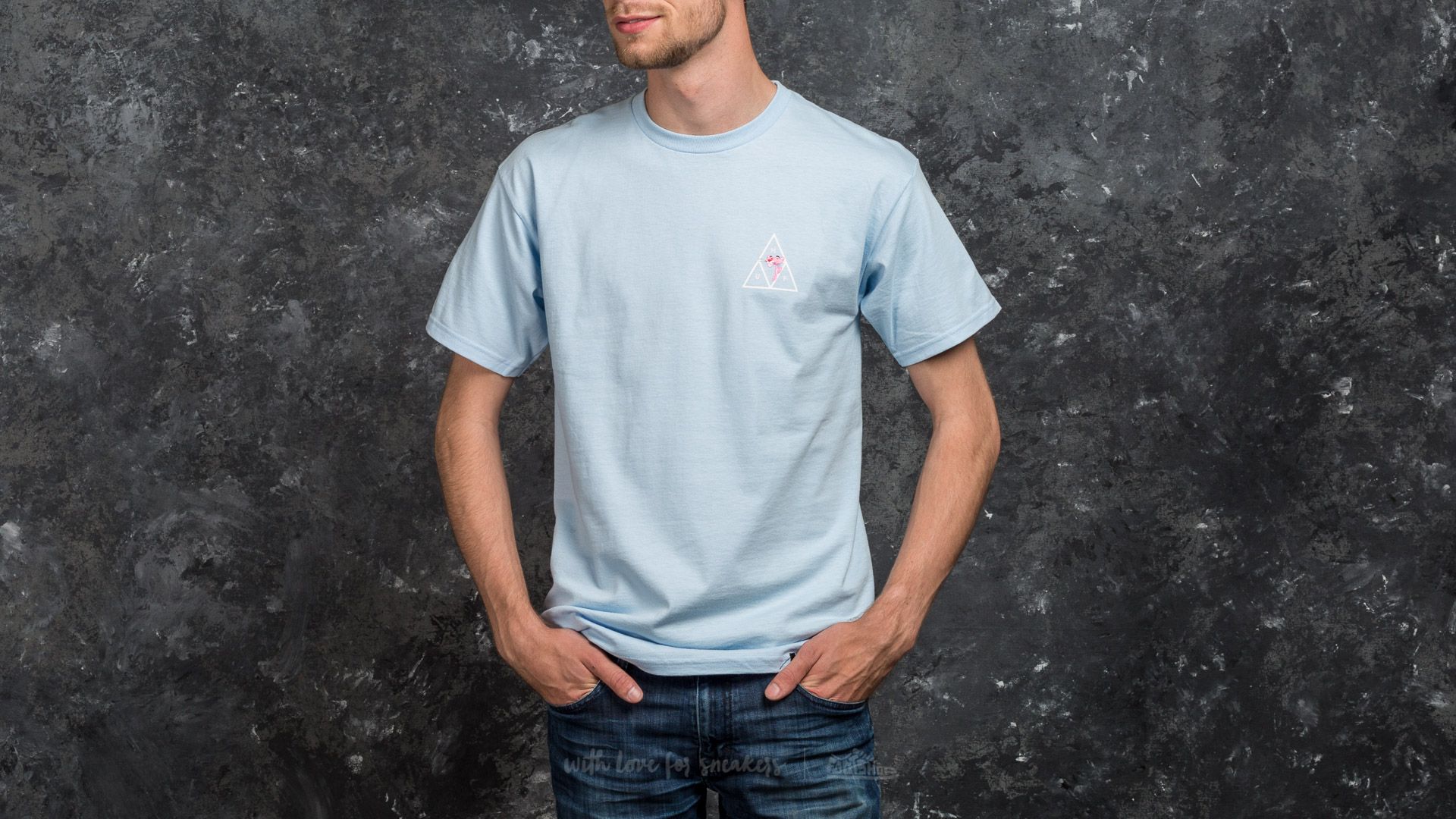 T-shirts HUF x Pink Panther Shortsleeve Triple Triangle Tee Light