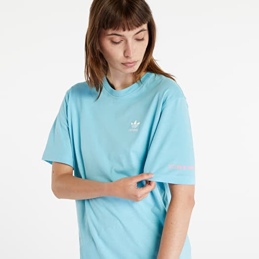 Baby blue adidas shirt womens 2025
