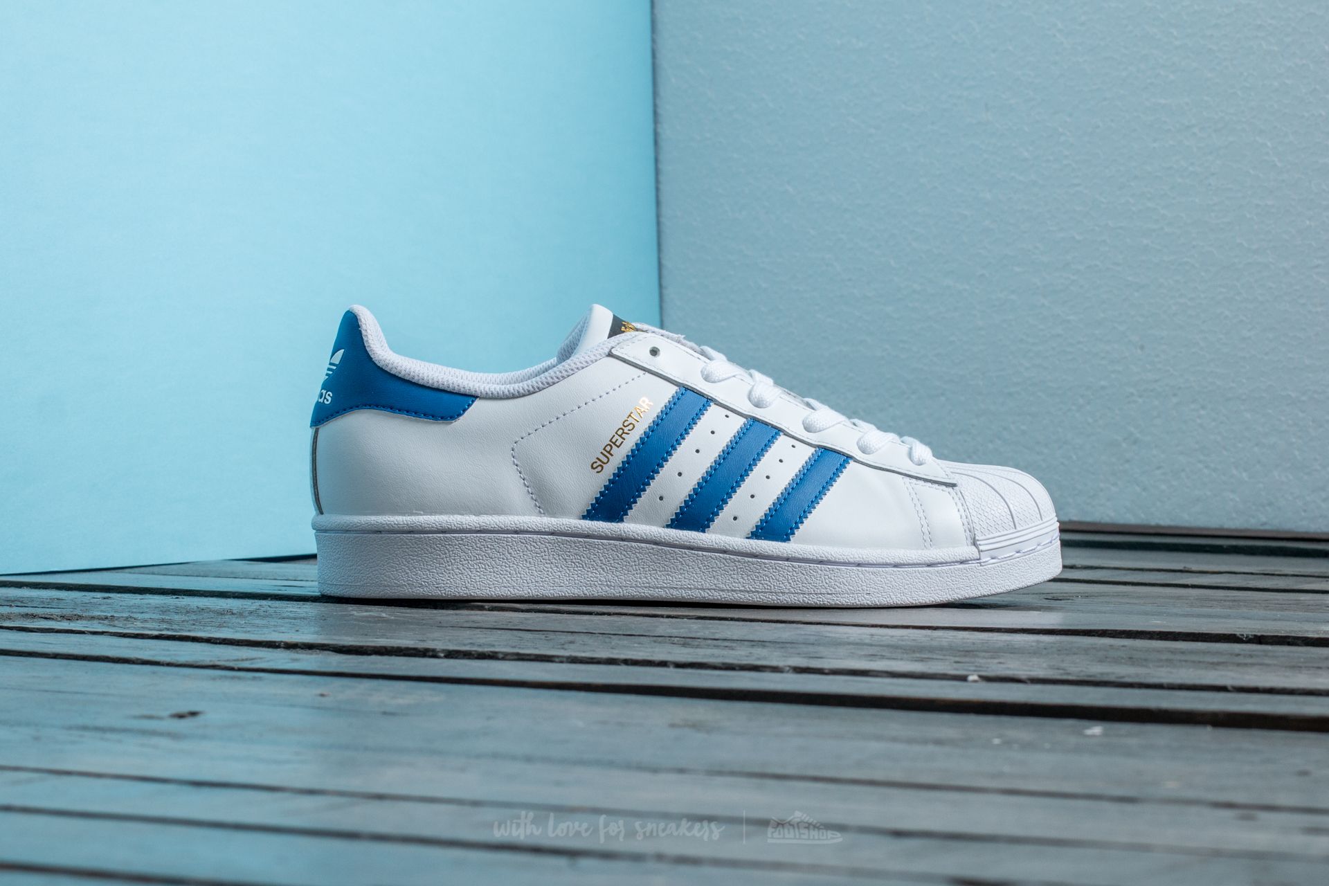 Damesko adidas Superstar Ftw White/ Eqt Blue/ Eqt Blue