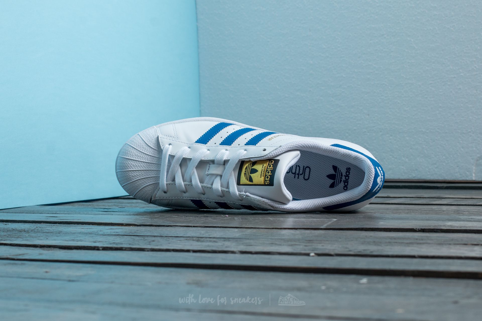 Damesko adidas Superstar Ftw White/ Eqt Blue/ Eqt Blue
