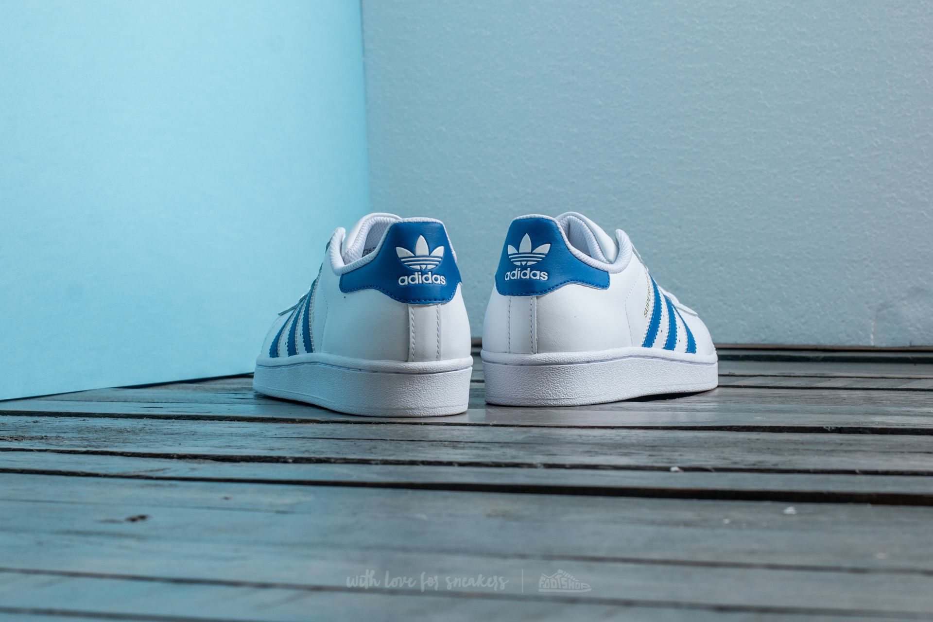 Damesko adidas Superstar Ftw White/ Eqt Blue/ Eqt Blue