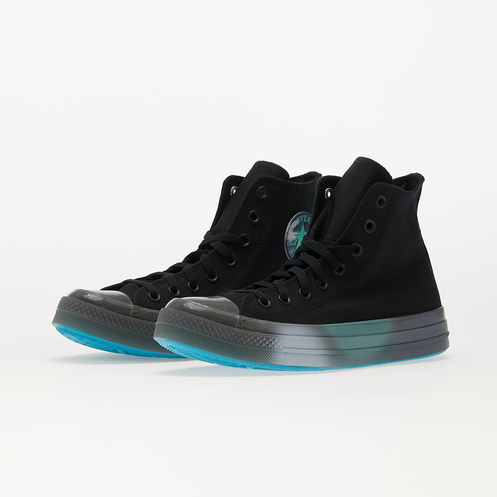 Black and teal converse discount