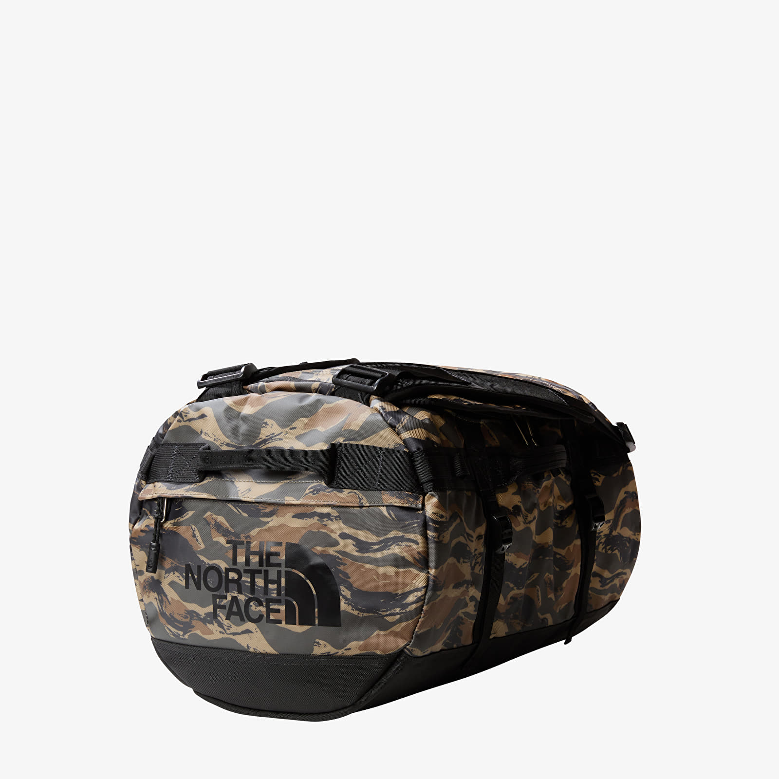 Duffle bag The North Face Base Camp Duffel -S New Taupe Green Painted Camo Print/ TNF Black