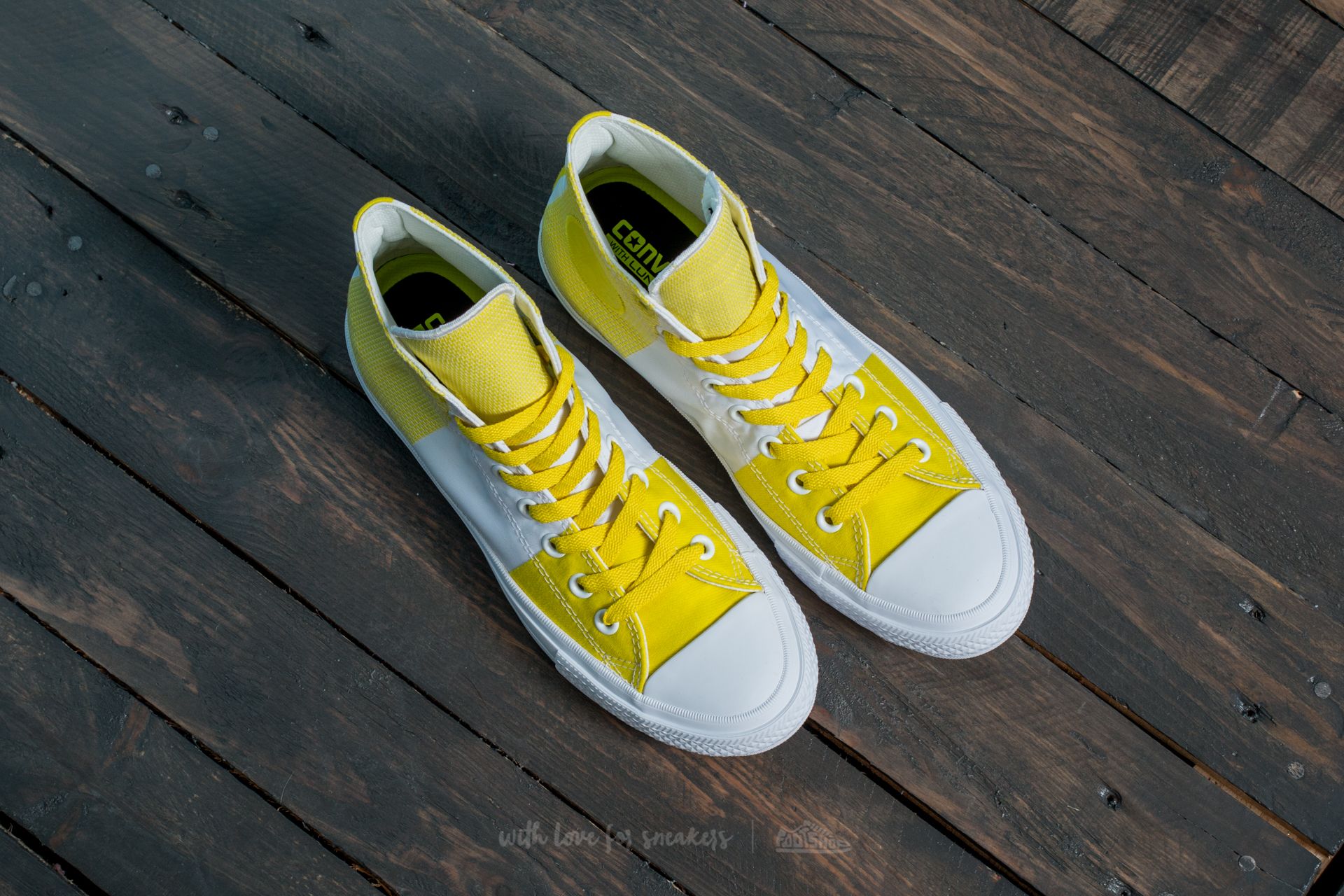 Men s shoes Converse Chuck Taylor All Star II Hi Fresh Yellow White White Footshop