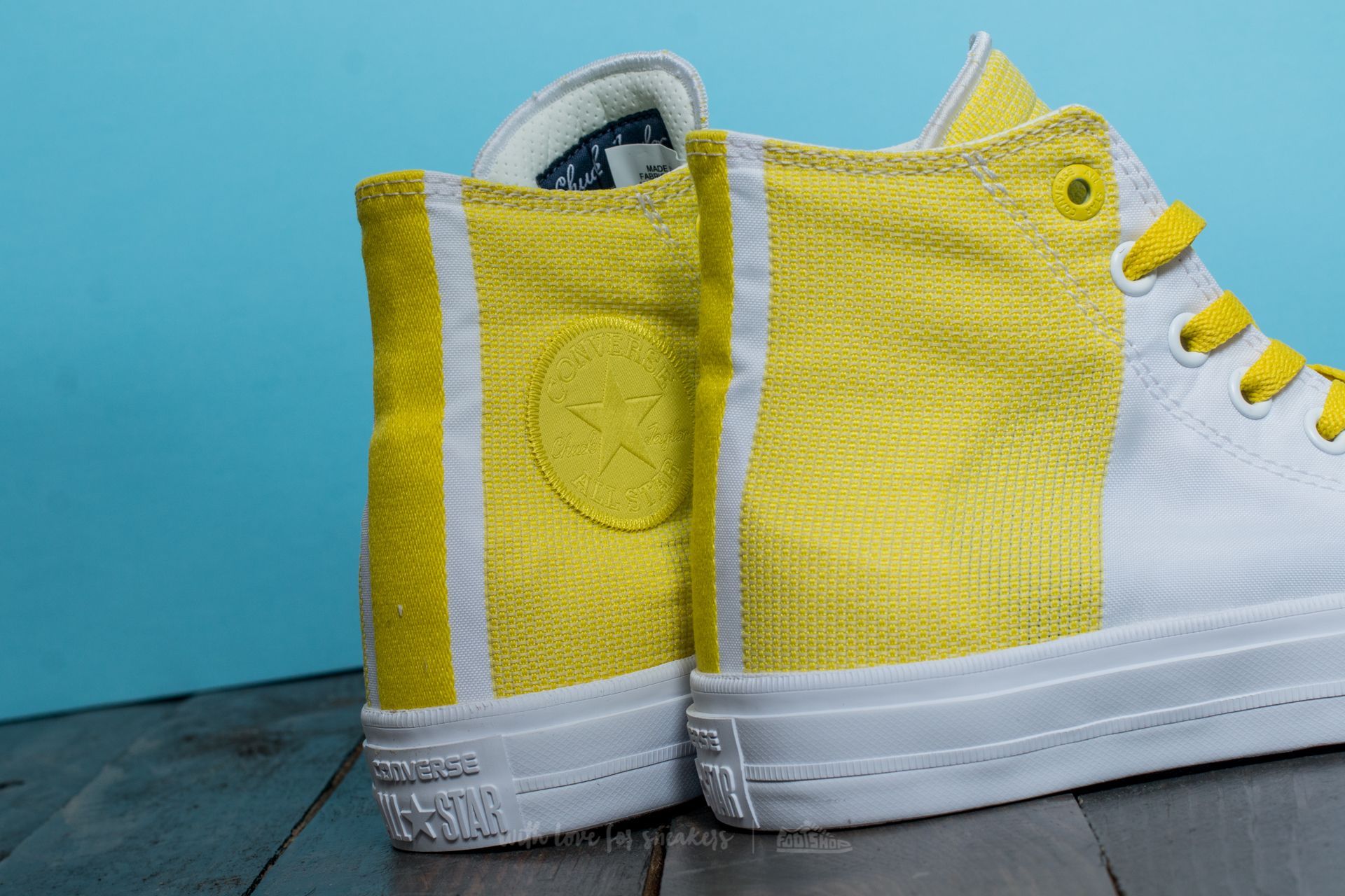 Men s shoes Converse Chuck Taylor All Star II Hi Fresh Yellow White White Footshop