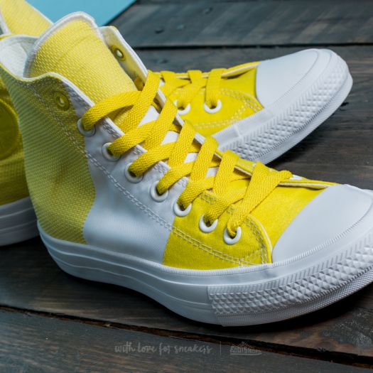 Men s shoes Converse Chuck Taylor All Star II Hi Fresh Yellow White White Footshop
