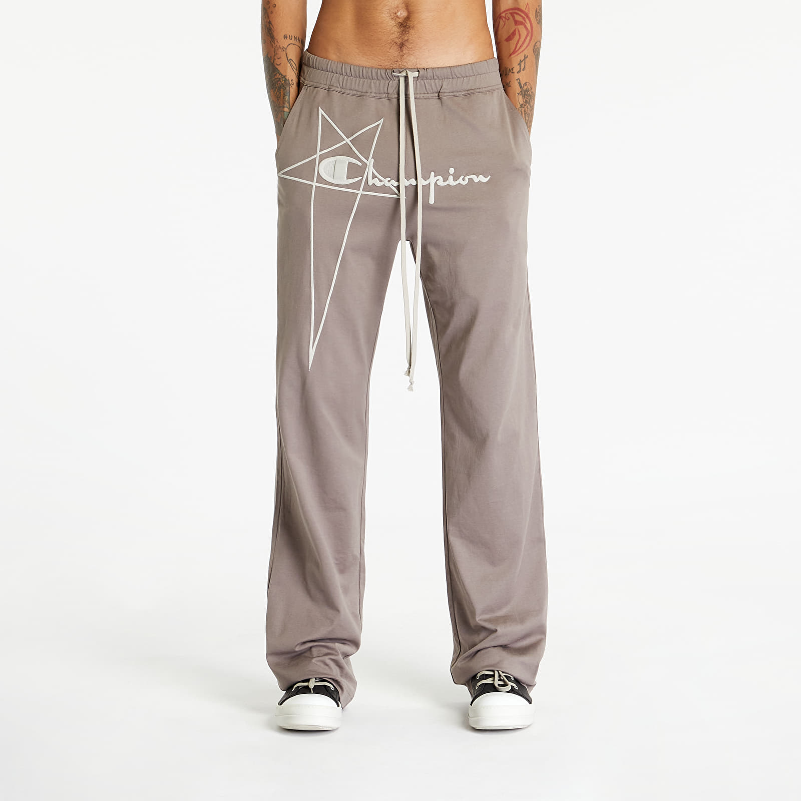 Rick Owens x Champion Prisoner Drawstring Jogger in Dust