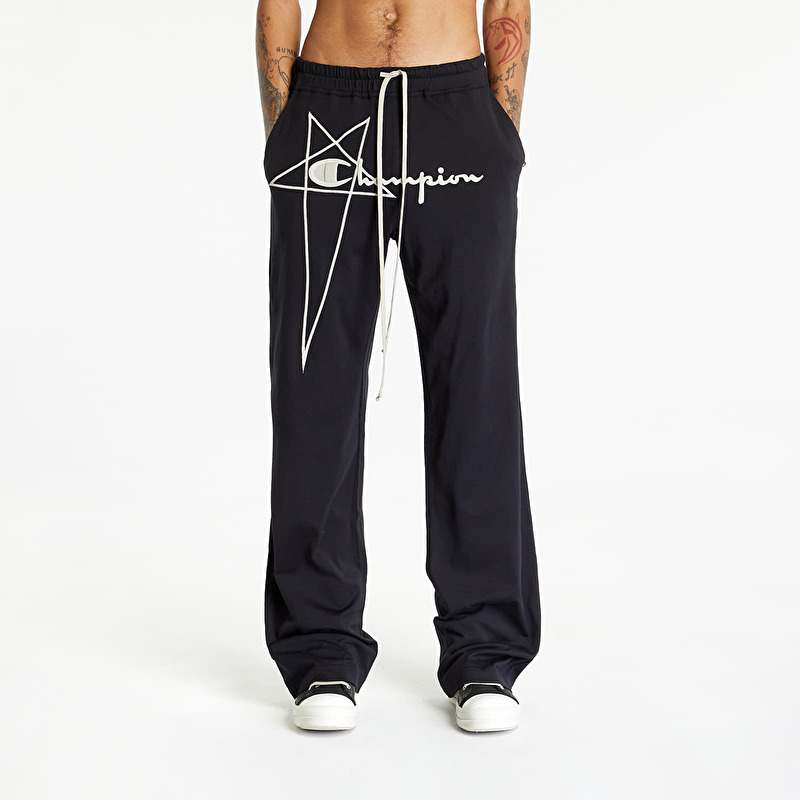 パンツ RICK OWENS x CHAMPION DRAWSTRING JOGGER Rick Owens x Champion Dietrich Drawstring Joggers Black | Footshop