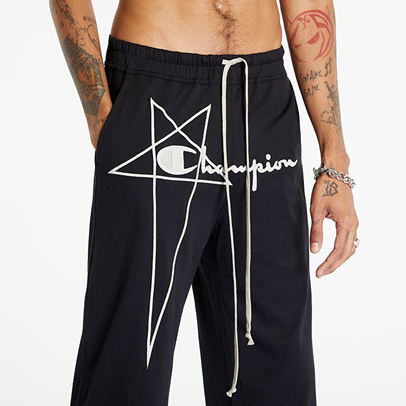 Rick Owens x Champion Dietrich Drawstring Joggers Black | Footshop