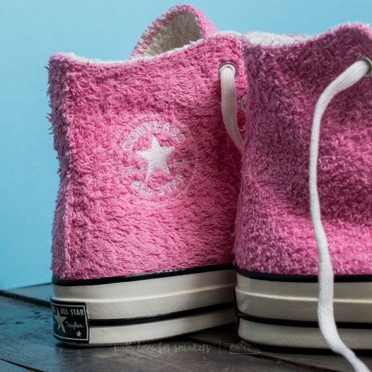 Pink fuzzy converse sales