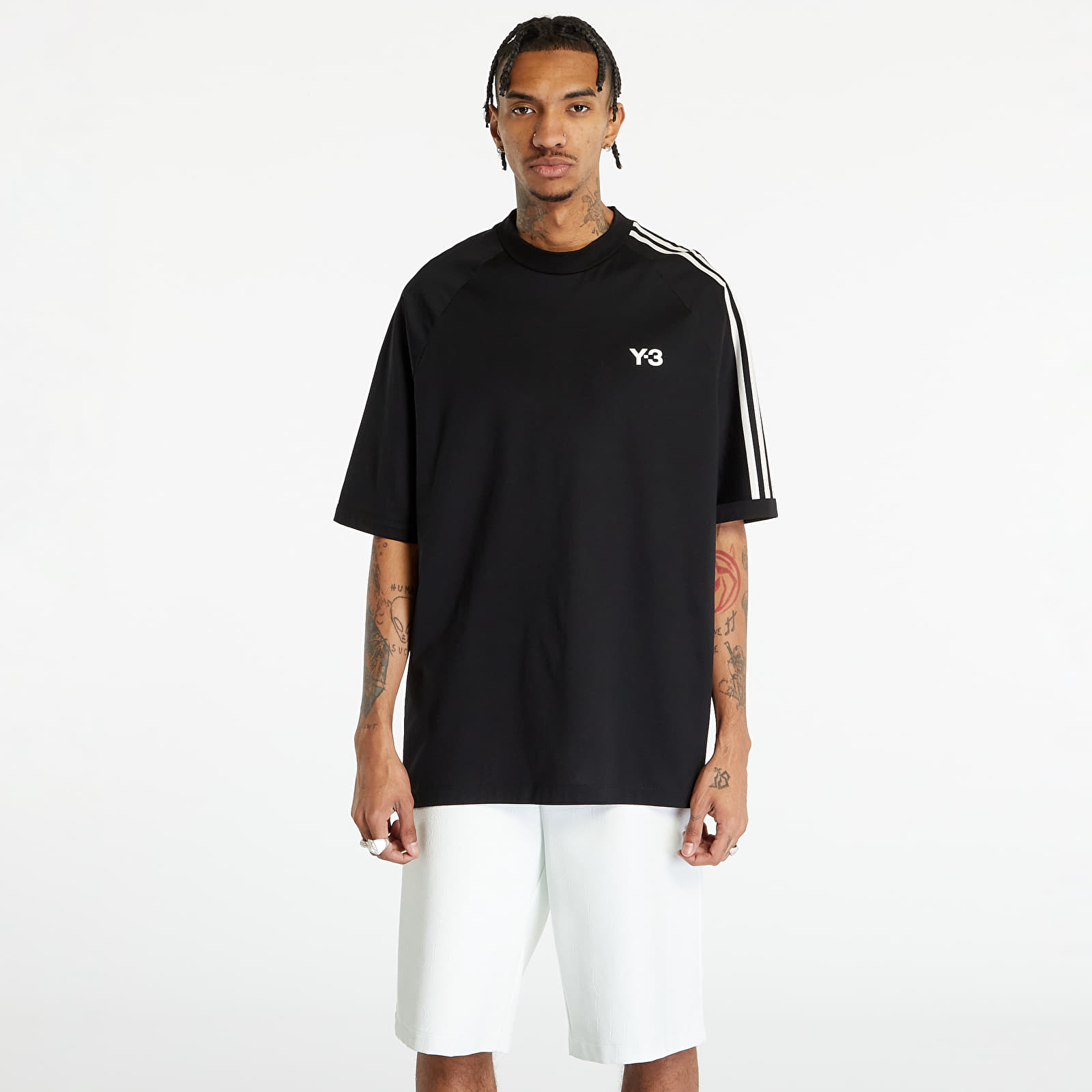 T-shirts Y-3 3 Stripes Short Sleeve Tee UNISEX Black/ Off White