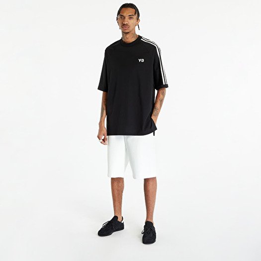 Y-3 3 Stripes Short Sleeve Tee UNISEX Black/ Off White | Footshop