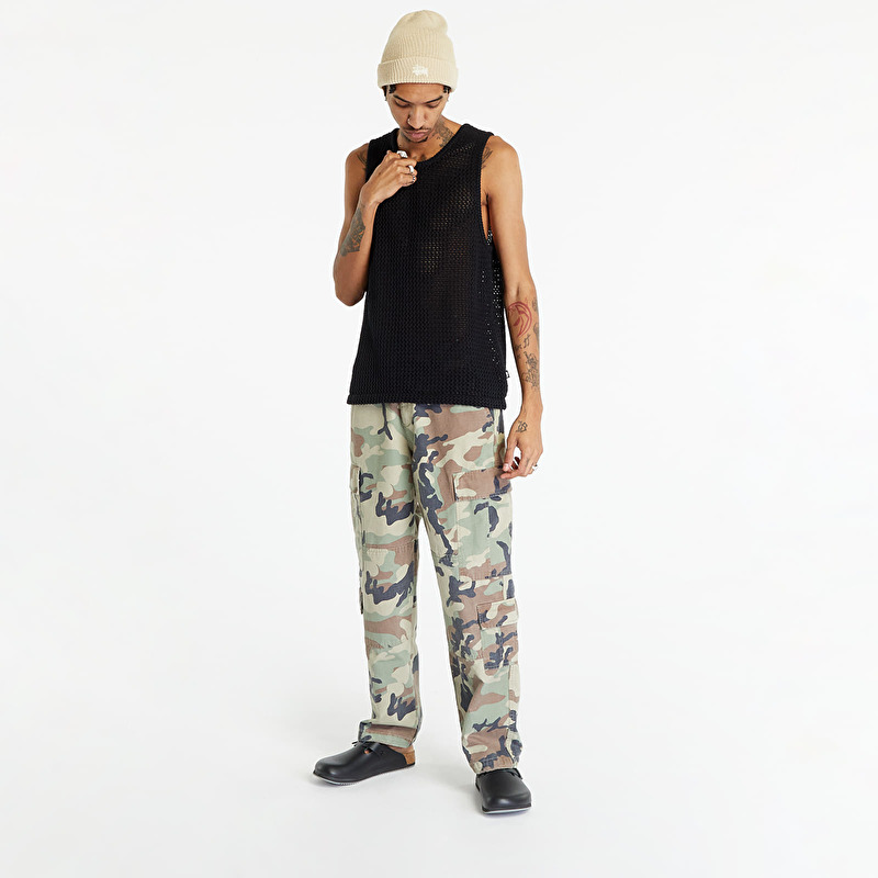 Stüssy O'Dyed Mesh Tank UNISEX Solid Black | Footshop