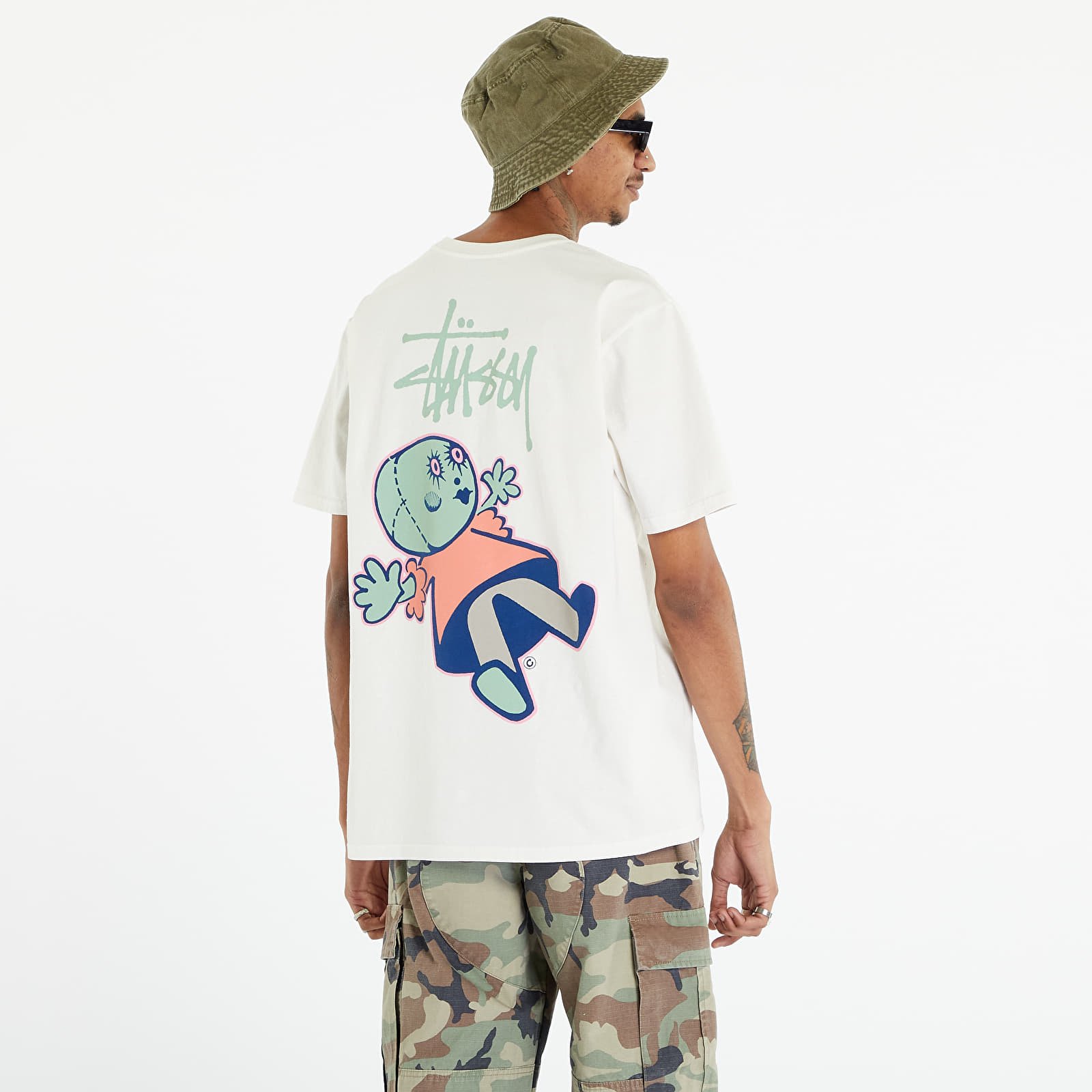 Pólók Stüssy Dollie Pigment Dyed Tee UNISEX Natural