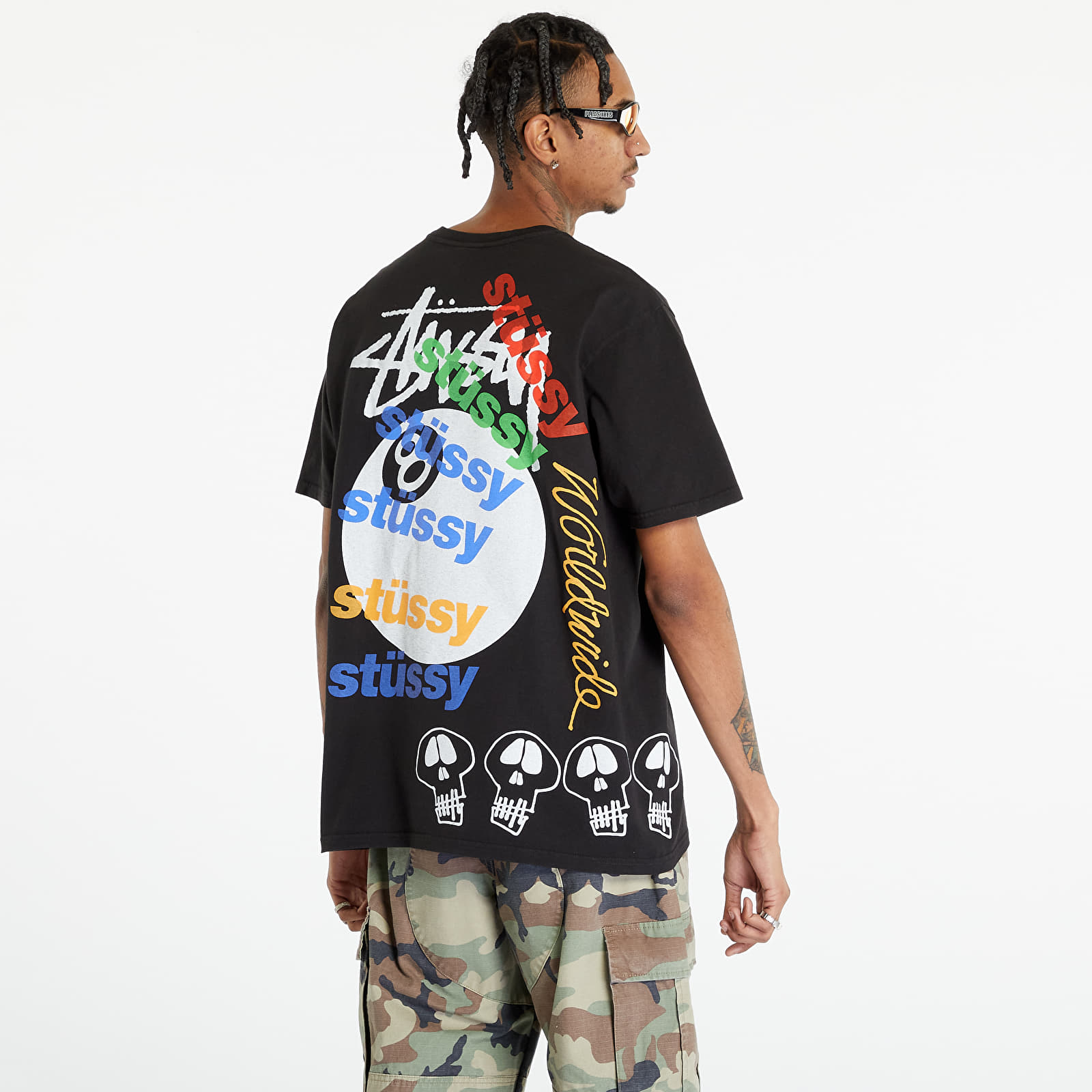 T-shirts Stüssy Test Strike Pigment Dyed Tee UNISEX Black
