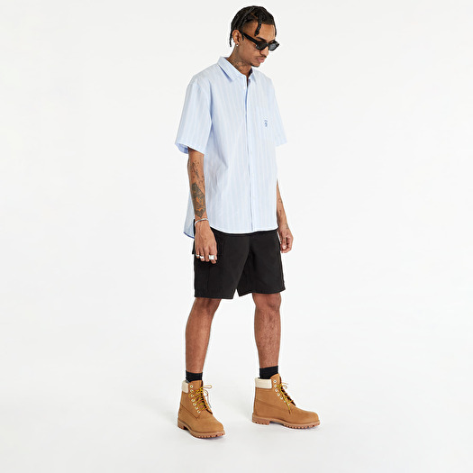 Stüssy Boxy Striped SS Shirt UNISEX Light Blue Stripe | Footshop