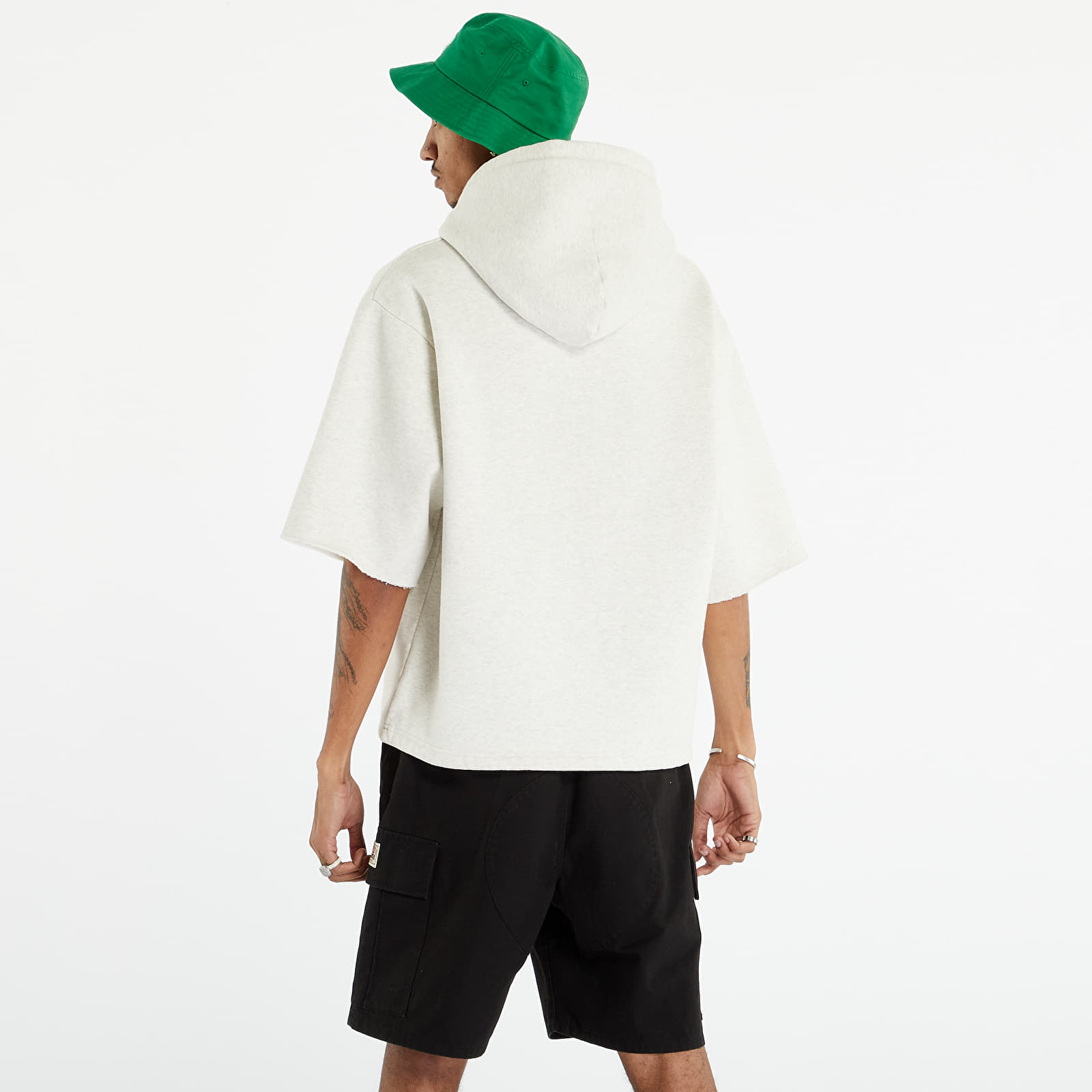 Hoodies and sweatshirts Stüssy SS Boxy Cropped Hood UNISEX Ash Heather