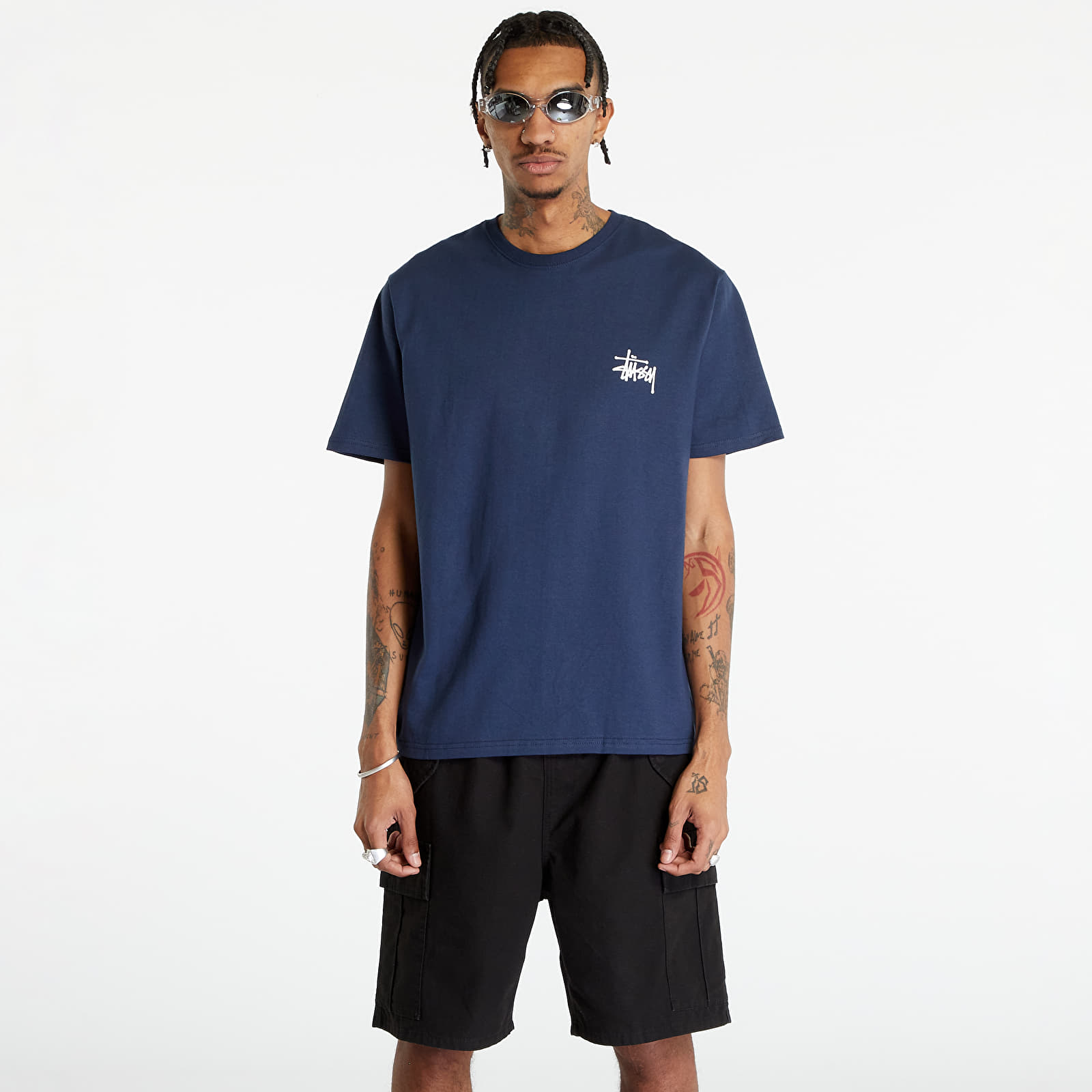 T-shirts Stüssy Basic Stussy Short Sleeve Tee UNISEX Navy