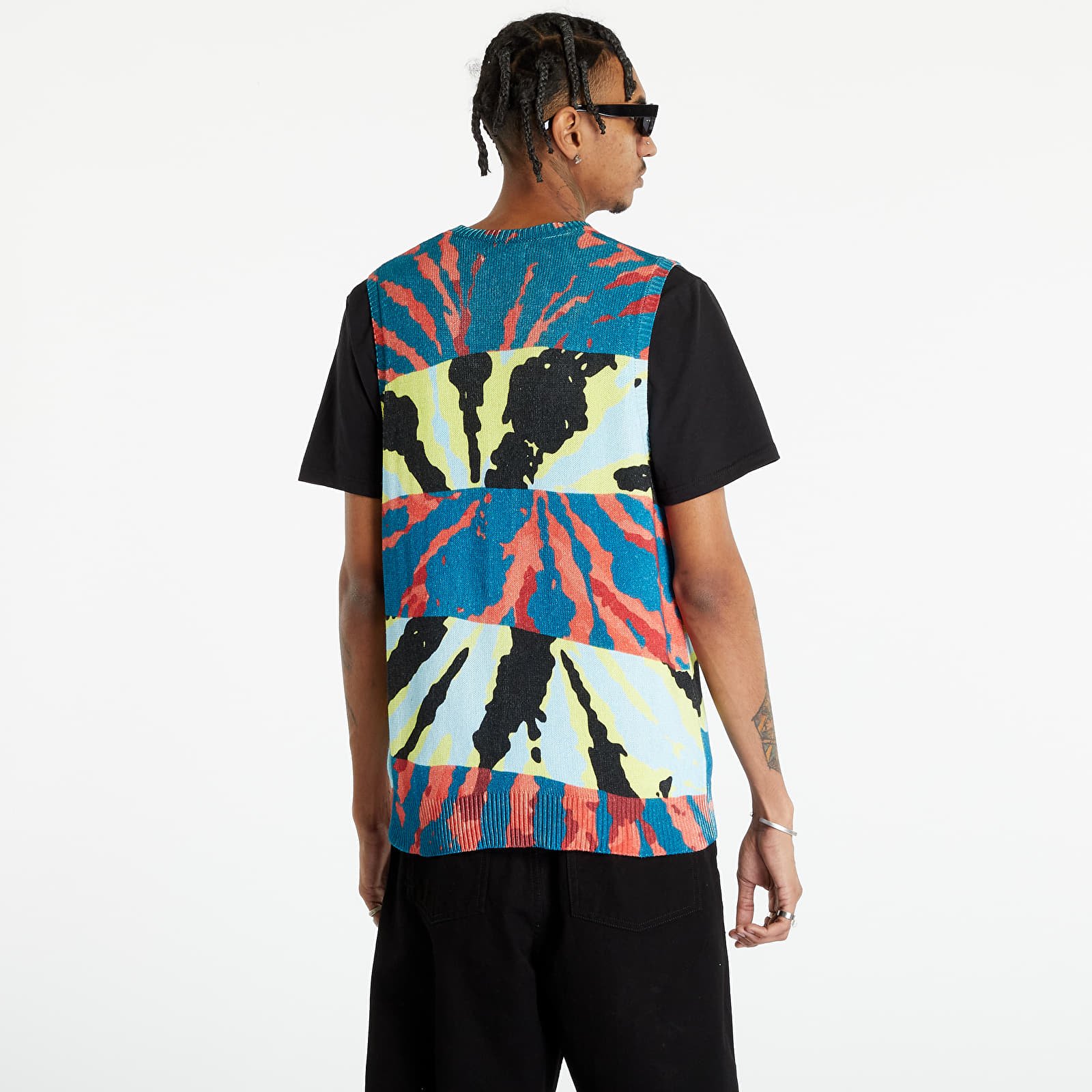 Westen Stüssy Printed Sweater Vest UNISEX Blue