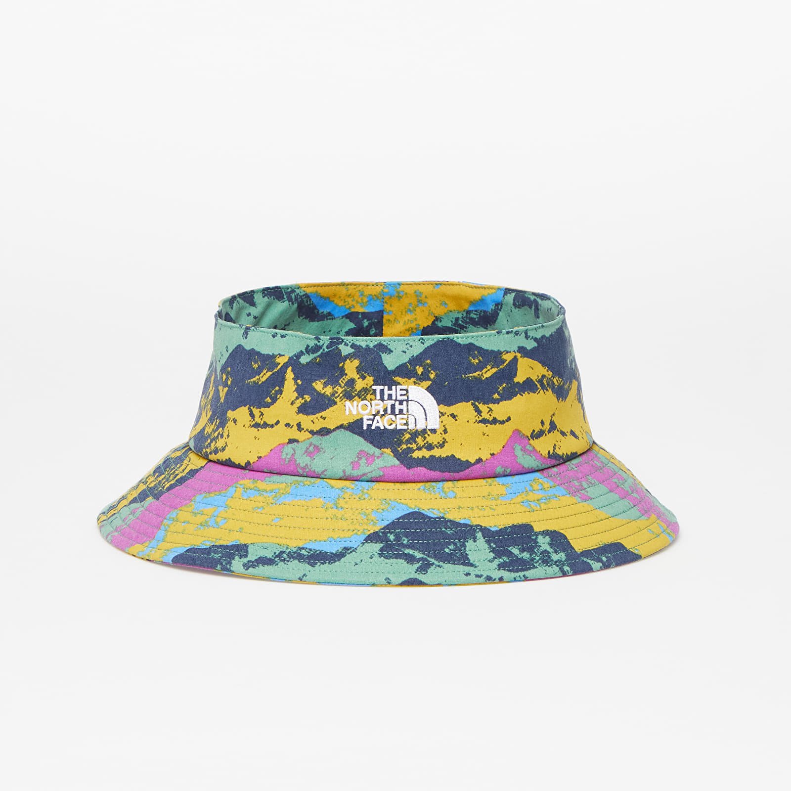 Bucket hats The North Face Class V Top Knot Bucket Arrowwood Yellow Mountain Panorama Print