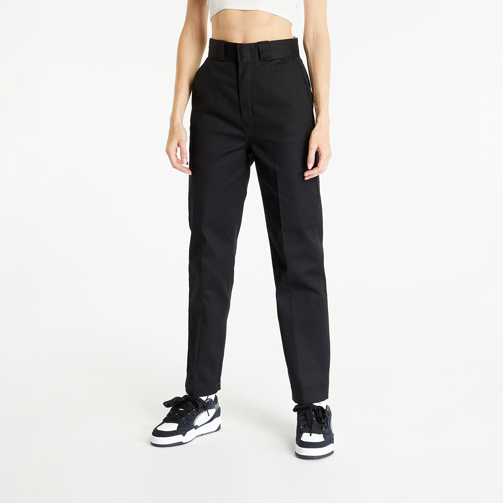 Džíny a kalhoty Dickies Phoenix Cropped Trousers Black