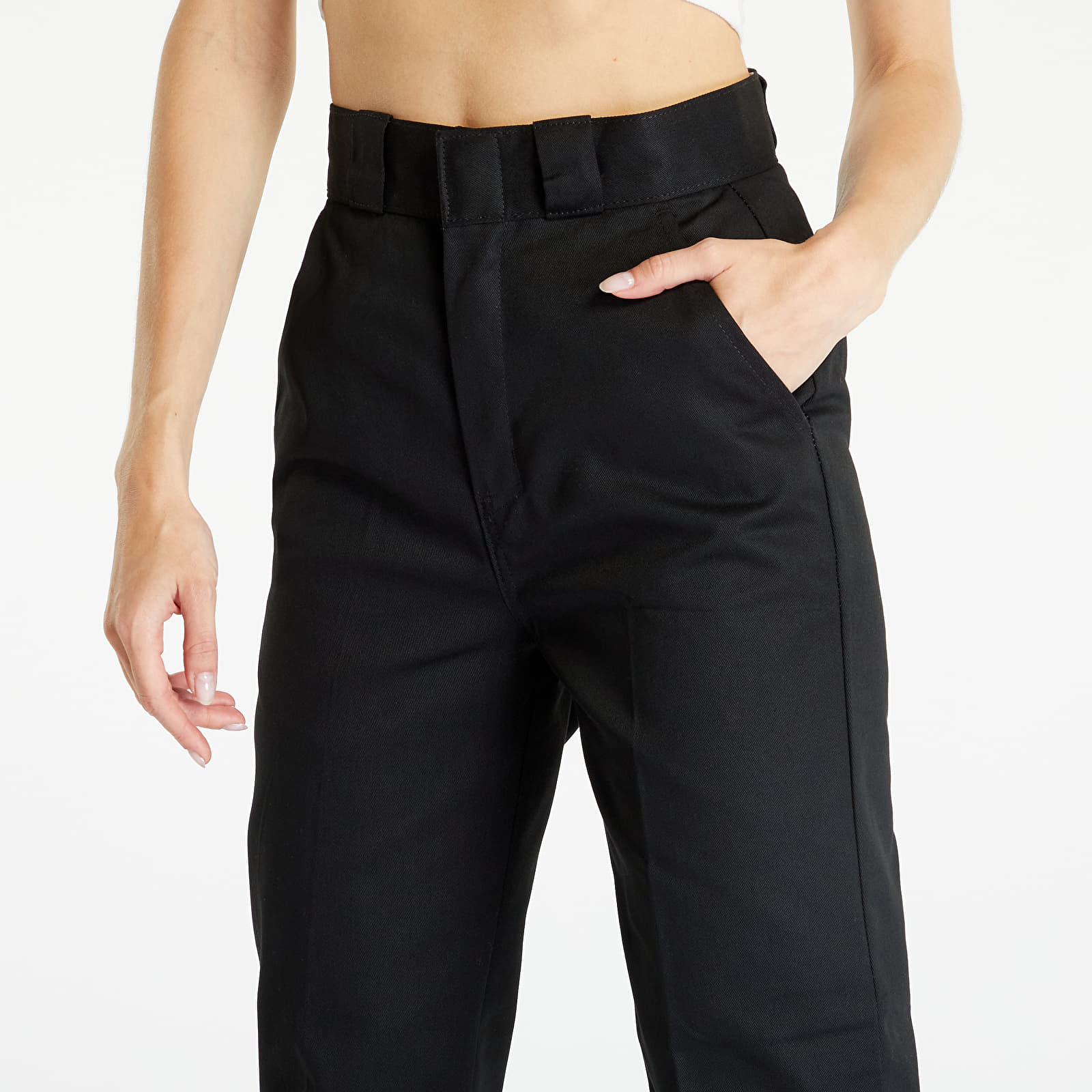 Džíny a kalhoty Dickies Phoenix Cropped Trousers Black