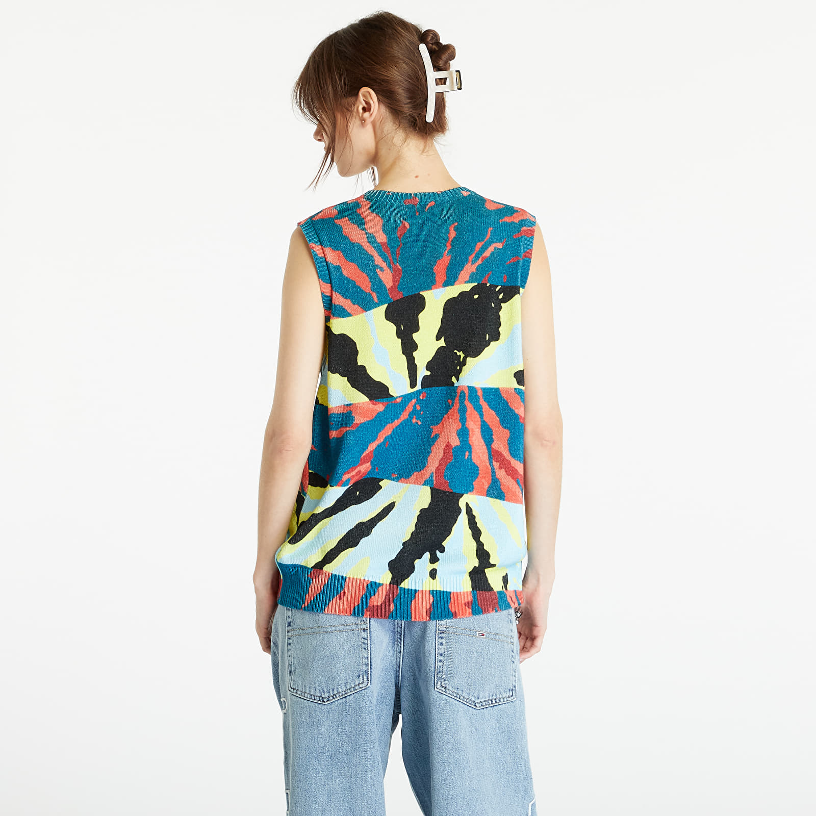Westen Stüssy Printed Sweater Vest UNISEX Blue