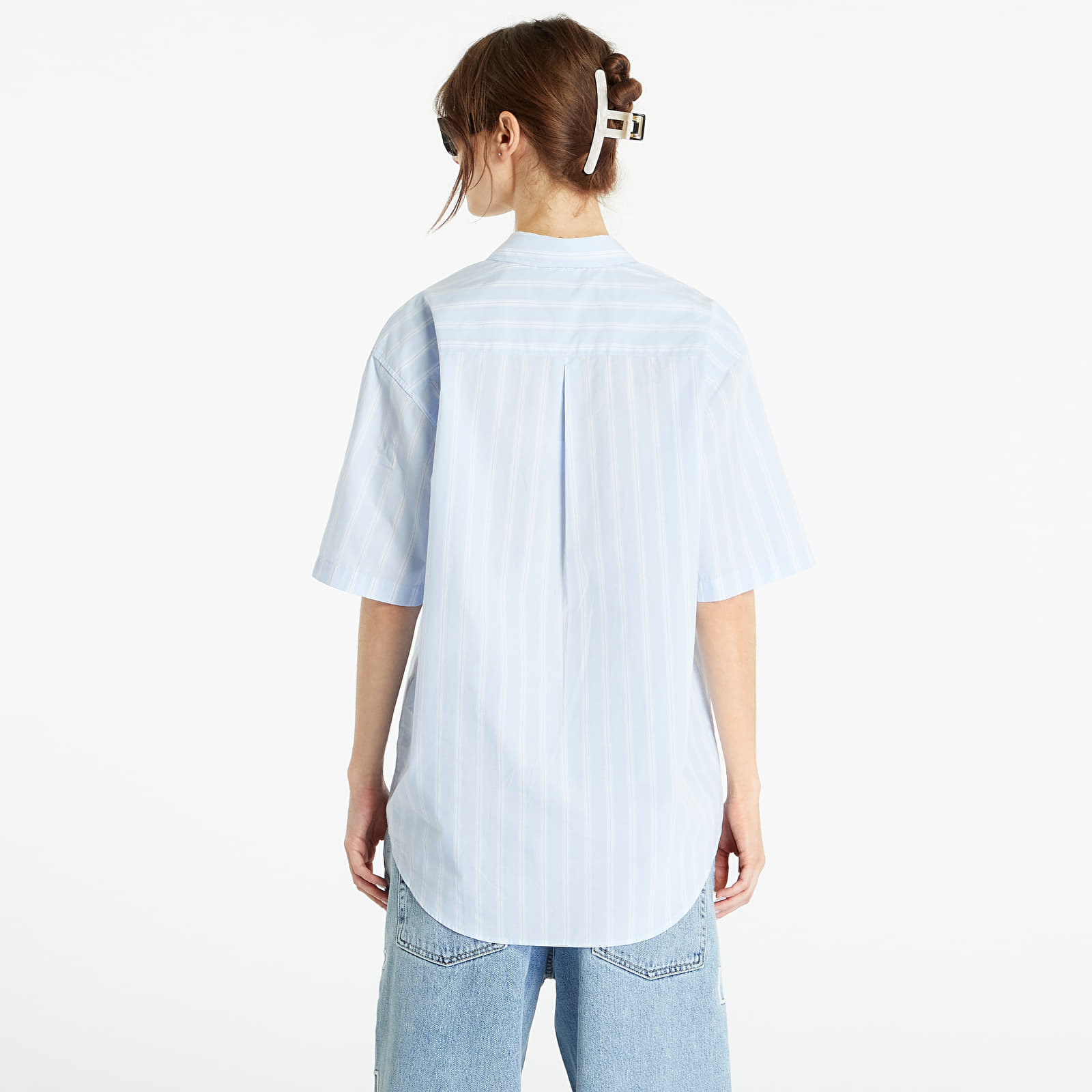 Shirts Stüssy Boxy Striped SS Shirt UNISEX Light Blue Stripe
