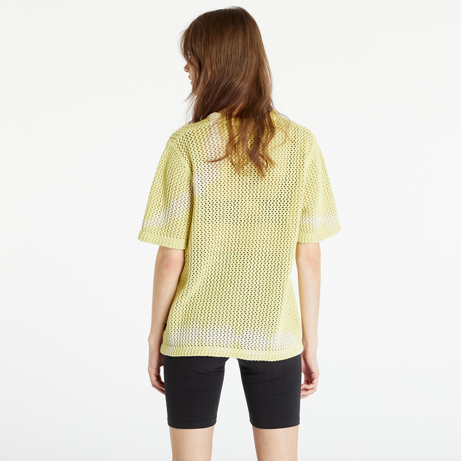 Tričká Stüssy O'Dyed Mesh Crew UNISEX Tie Dye Yellow