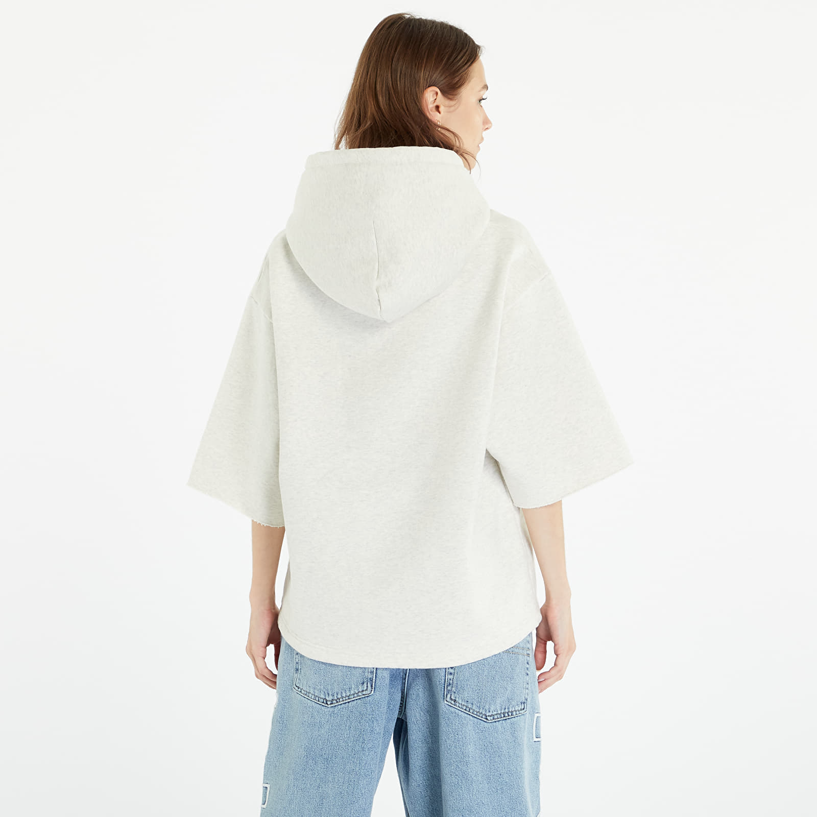 Hoodies and sweatshirts Stüssy SS Boxy Cropped Hood UNISEX Ash Heather