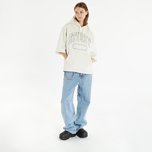 Stussy Boxy Cropped S/S Hoodie Deep Orange Men's - SS24 - US