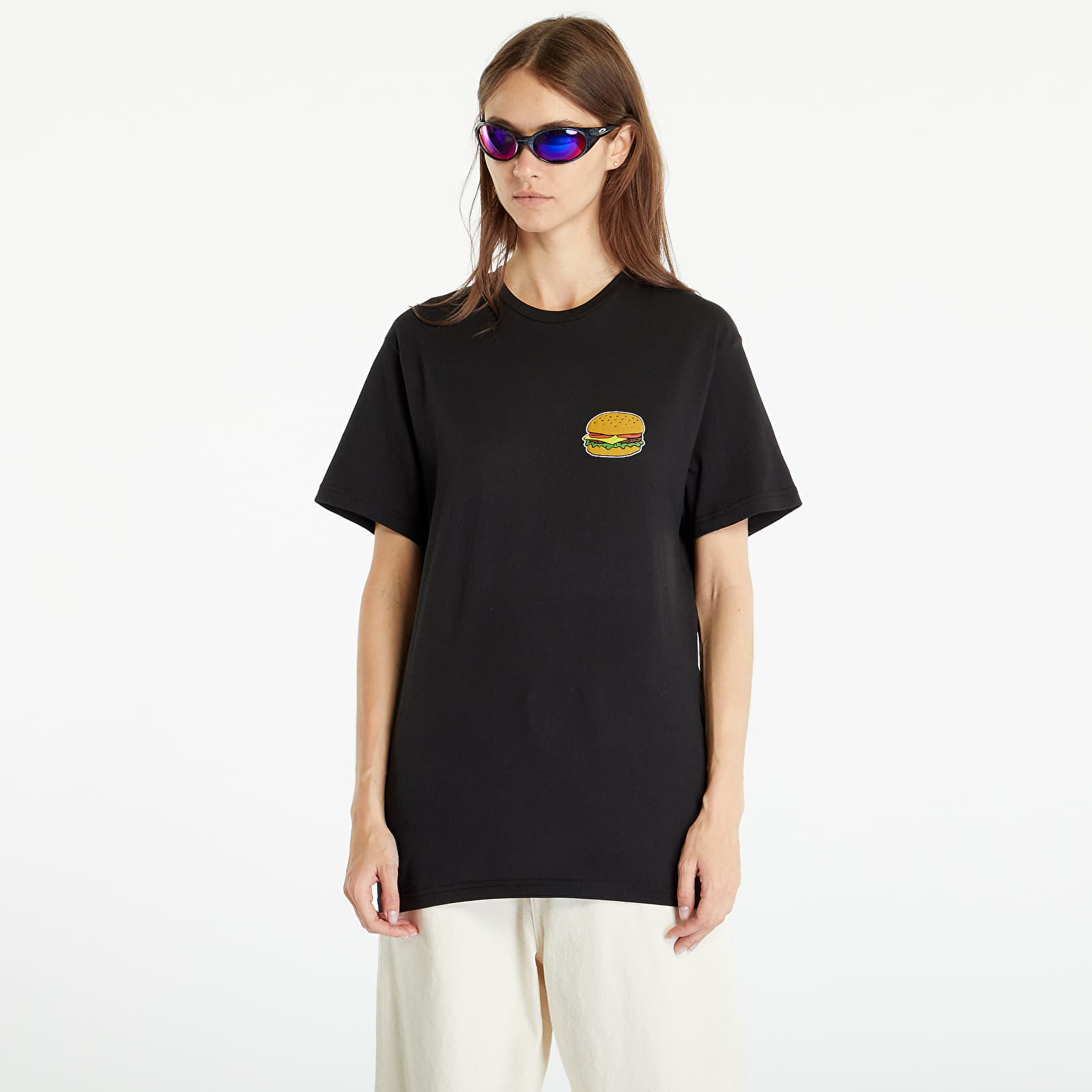 Tricouri  New Era Hamburger Graphic T-Shirt Black/ Stone