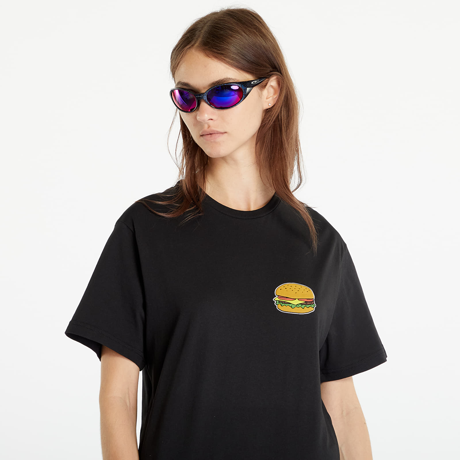 Tricouri  New Era Hamburger Graphic T-Shirt Black/ Stone