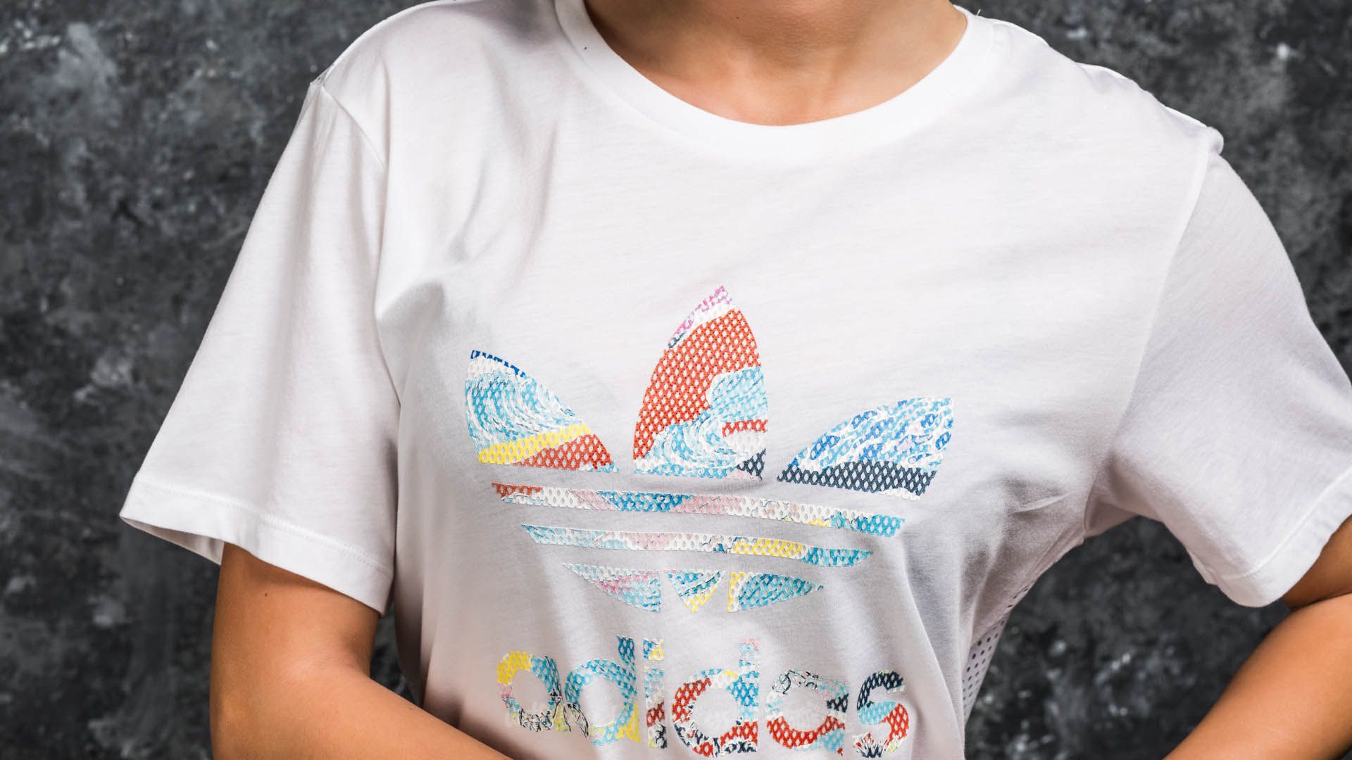 T-paidat adidas Boyfriend Trefoil Tee White