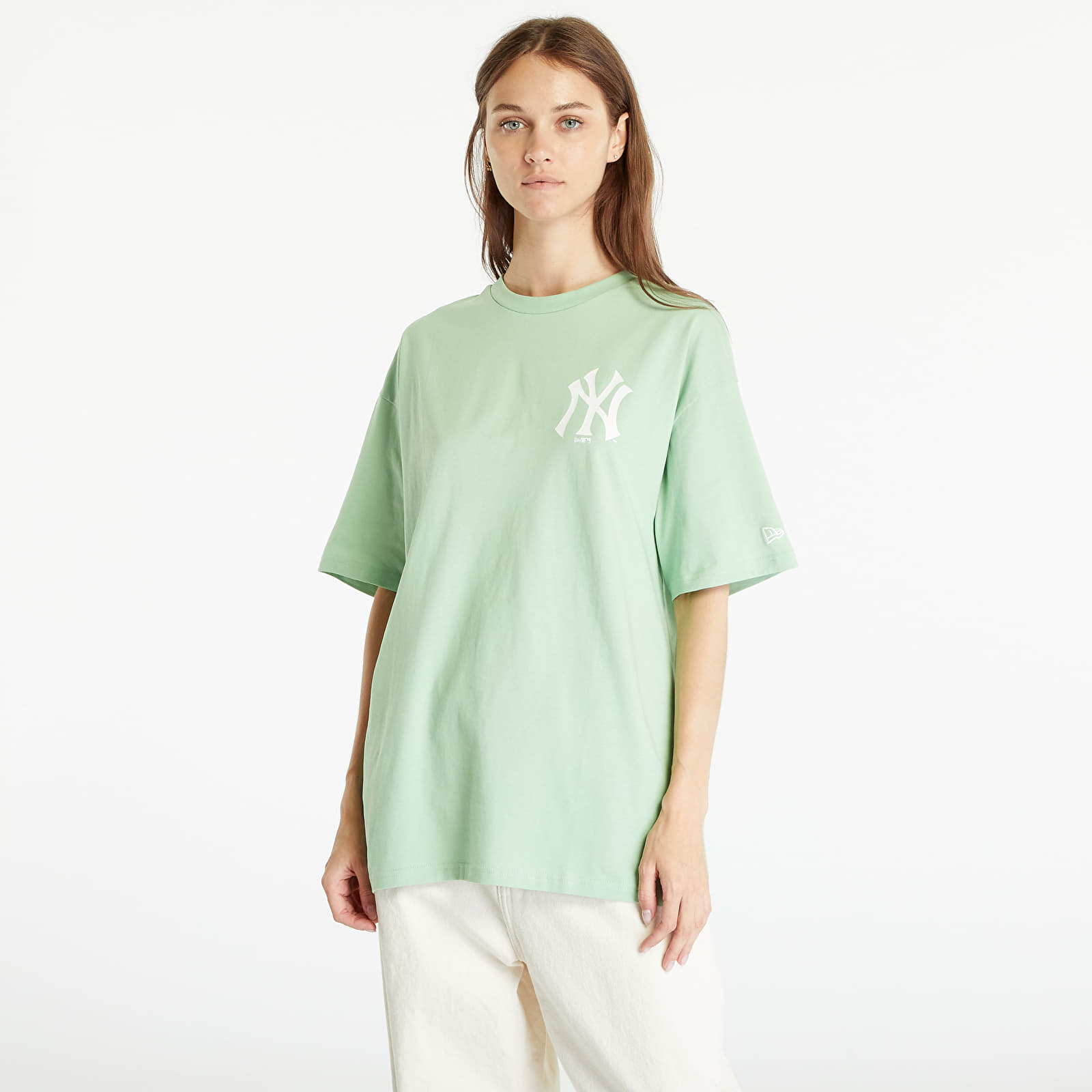 Magliette New Era New York Yankees MLB Ice Cream Oversized T-Shirt UNISEX Green Fig/ Off White