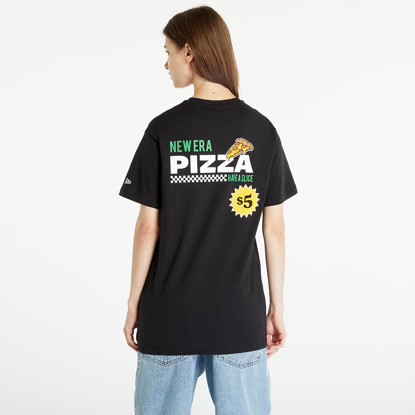 T-Shirts New Era Pizza Graphic T-Shirt UNISEX Black/ Dark Green