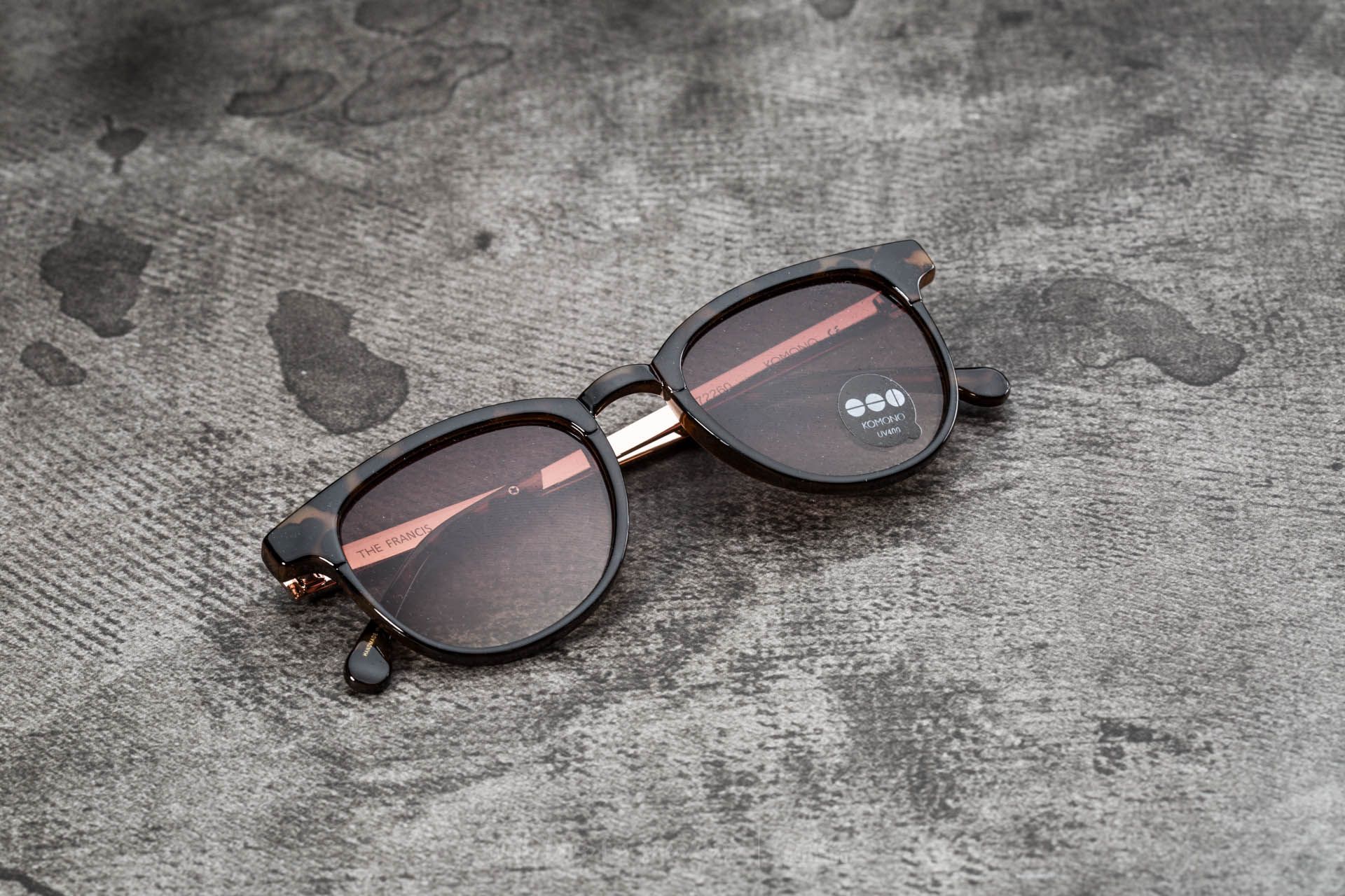 Sunglasses Komono Francis Metal Rose Gold-Tortoise