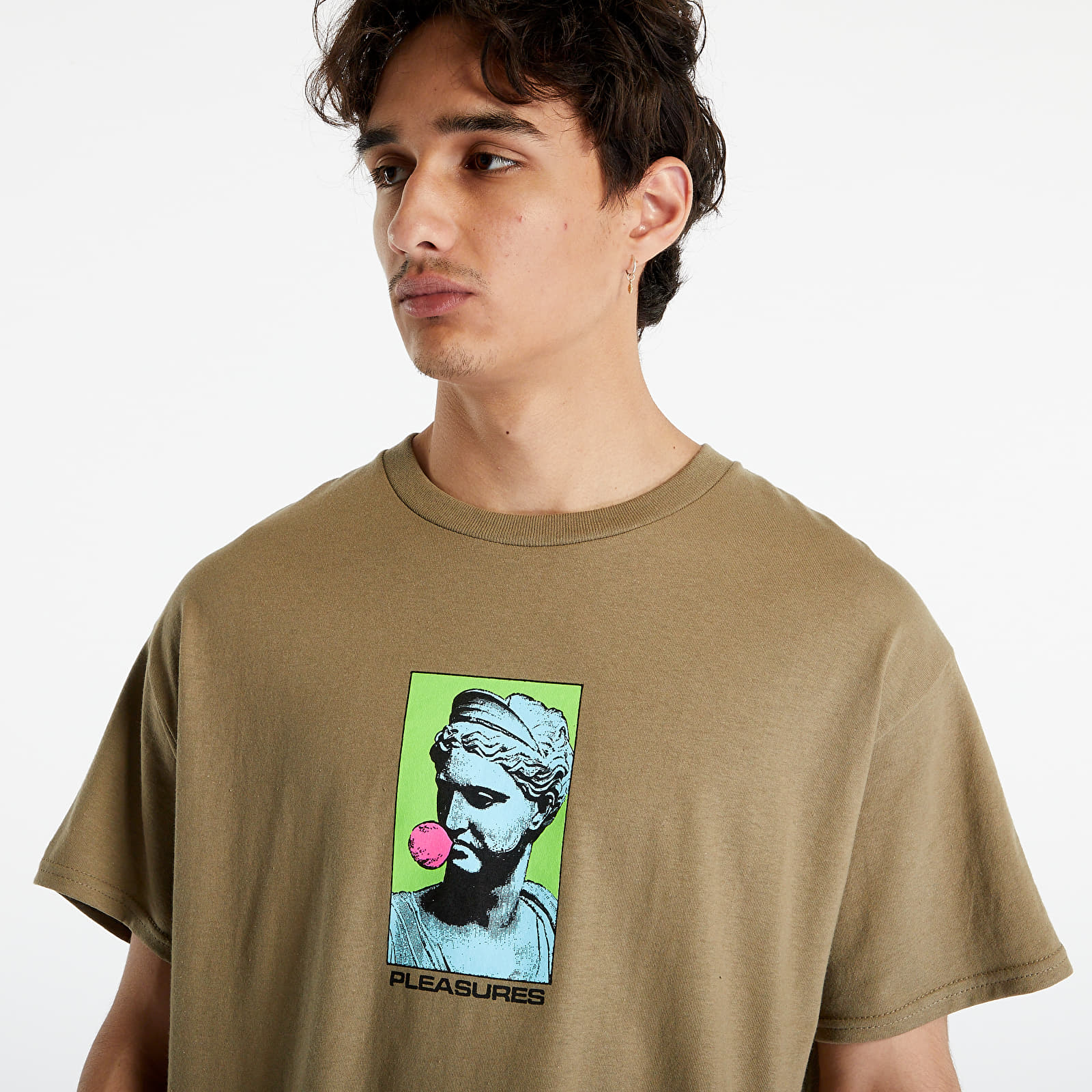 Koszulki PLEASURES Blow T-Shirt Prairie Dust