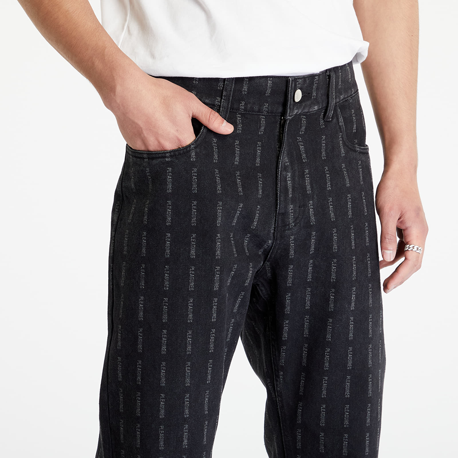 Pleasures striped shop denim