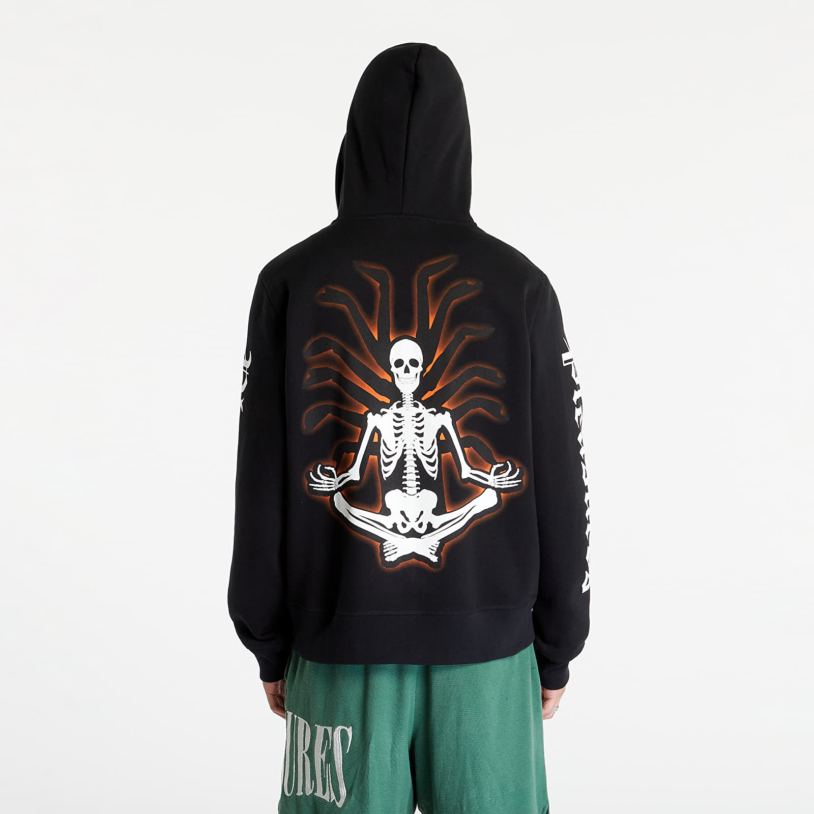 Mikiny PLEASURES Meditation Zip Hoodie Black