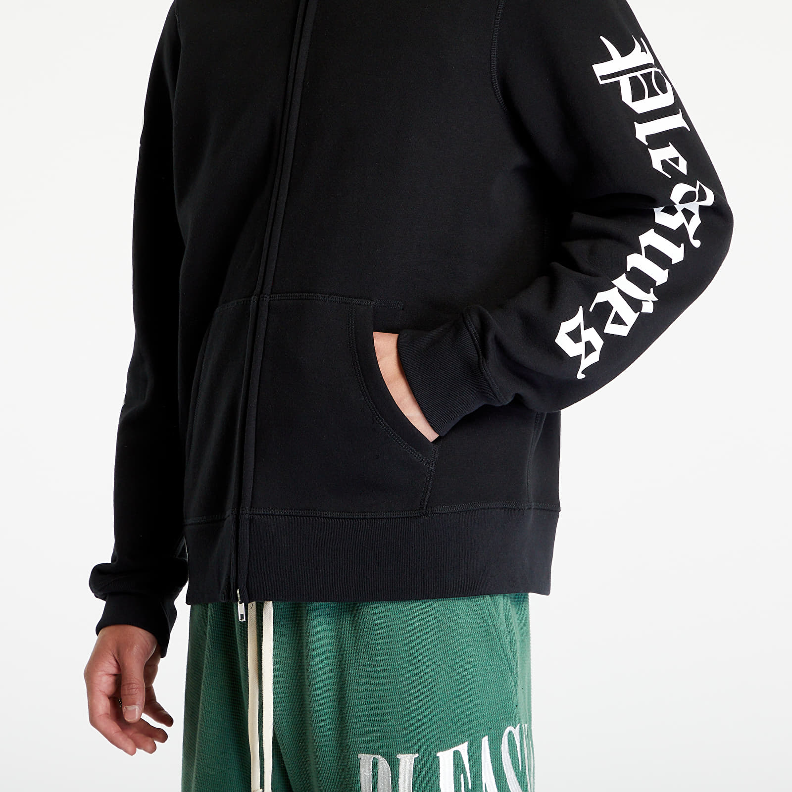 Mikiny PLEASURES Meditation Zip Hoodie Black