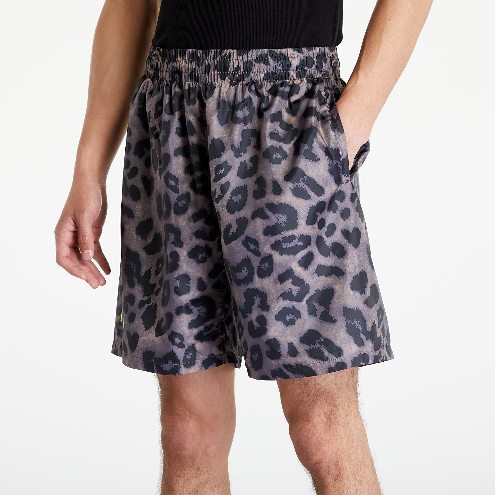 Shorts PLEASURES Leopard Running Short Brown | Footshop