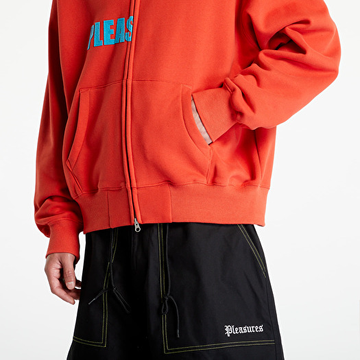 Hoodies and sweatshirts PLEASURES Evolution Zip Up Hoodie Red