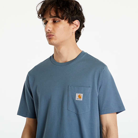 T shirts Carhartt WIP Short Sleeve Pocket T Shirt Storm Blue
