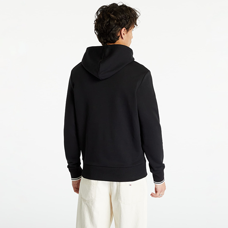 FRED PERRY Tipped Hooded Sweatshirt Black | Footshop