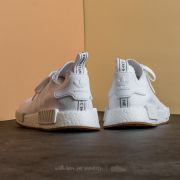 adidas gazelle silver green womens adidas Originals Nmd R1 Original Boost Runner Primeknit "White Gum" | BY1888