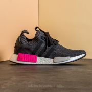 Women s shoes adidas NMD R1 W Primeknit Core Black Shock Pink Footshop