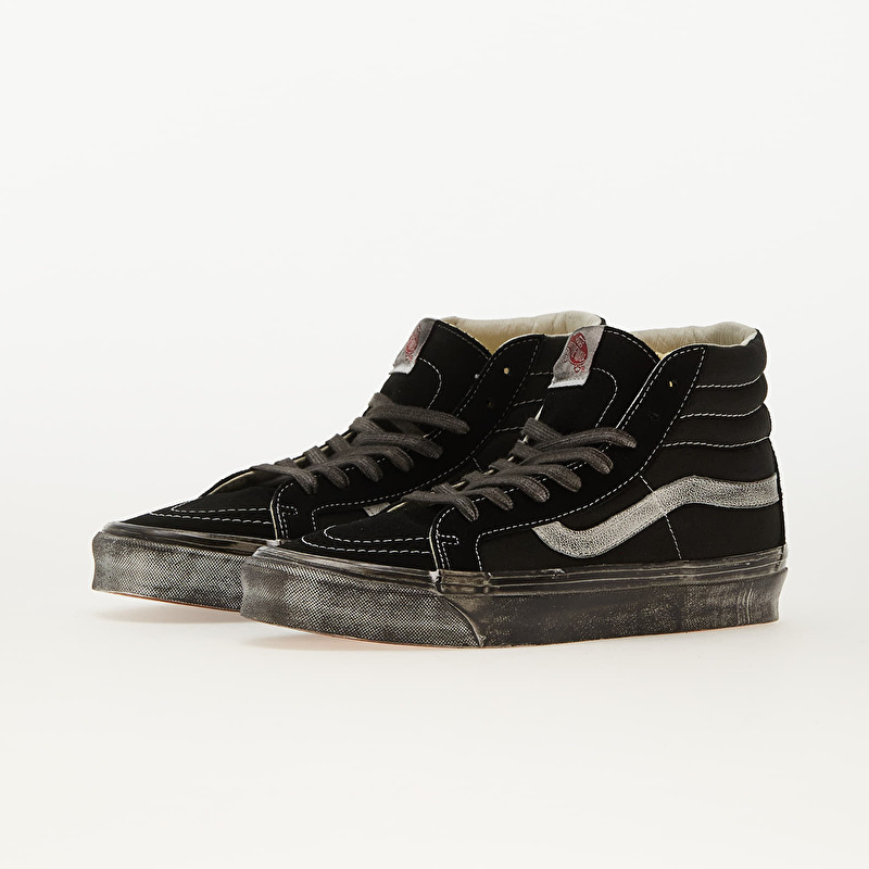 Vans Vault OG SK8-Hi LX Stressed Black/ White | Footshop
