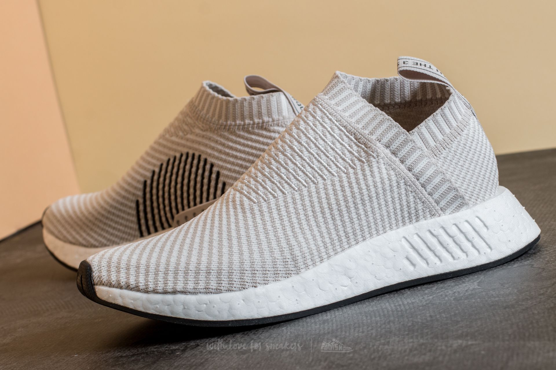 Women s shoes adidas NMD CS2 Primeknit W Pearl Grey Pearl Grey Ftw White Footshop
